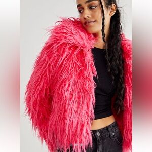 Blank NYC Late Night Faux Fur Jacket